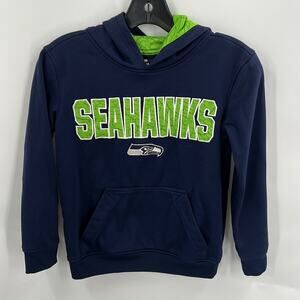 NFL Seattle Seahawks Youth Blue & Green Hoodie Size 8